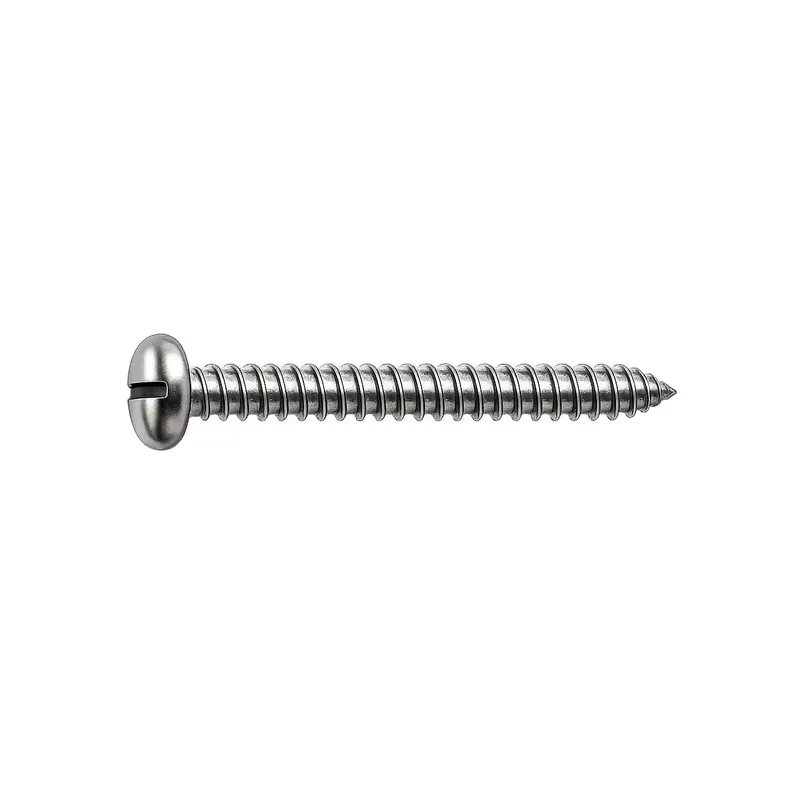 Prix Promo Vis à tôle - Tête cylindrique large fendue - DIN 7971 - M 4,2 x 9,5 - Inox A4