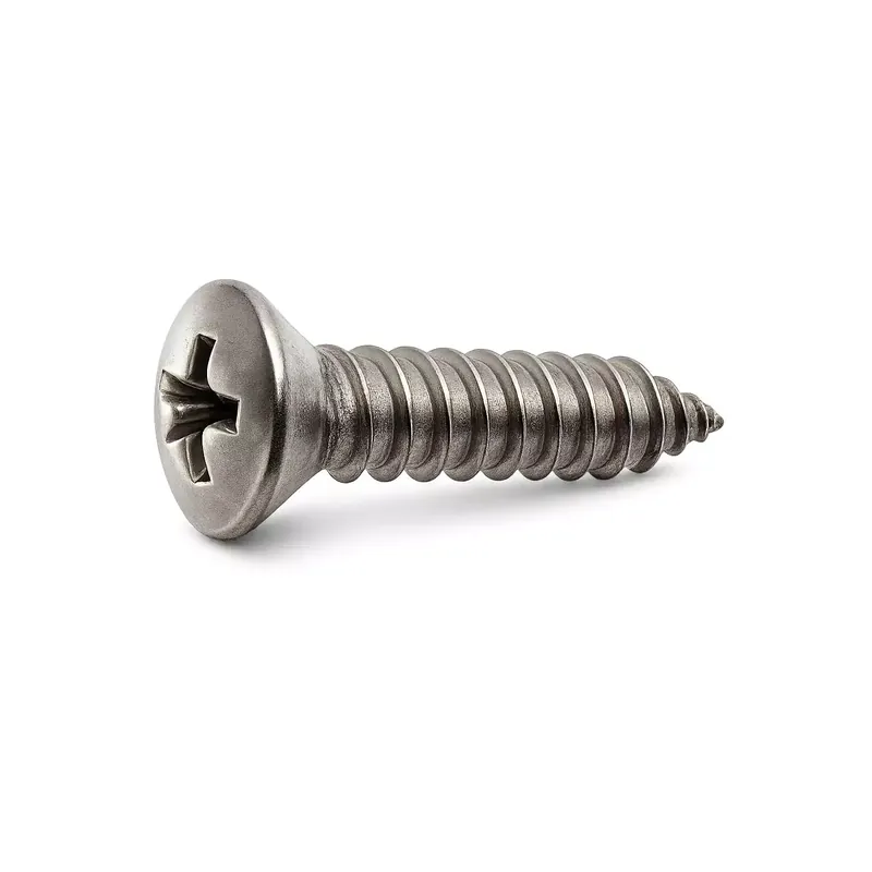 Vis à tôle - Tête fraisée bombée empreinte Phillips - DIN 7983 - M 4,8 x 9,5 - Inox A2 Pas Cher