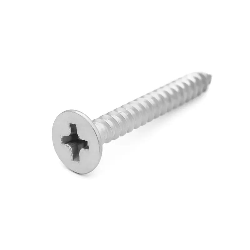 Prix Choc Vis à tôle - Tête fraisée empreinte Phillips - DIN 7982 - M 4,8 x 9,5 - Inox A2