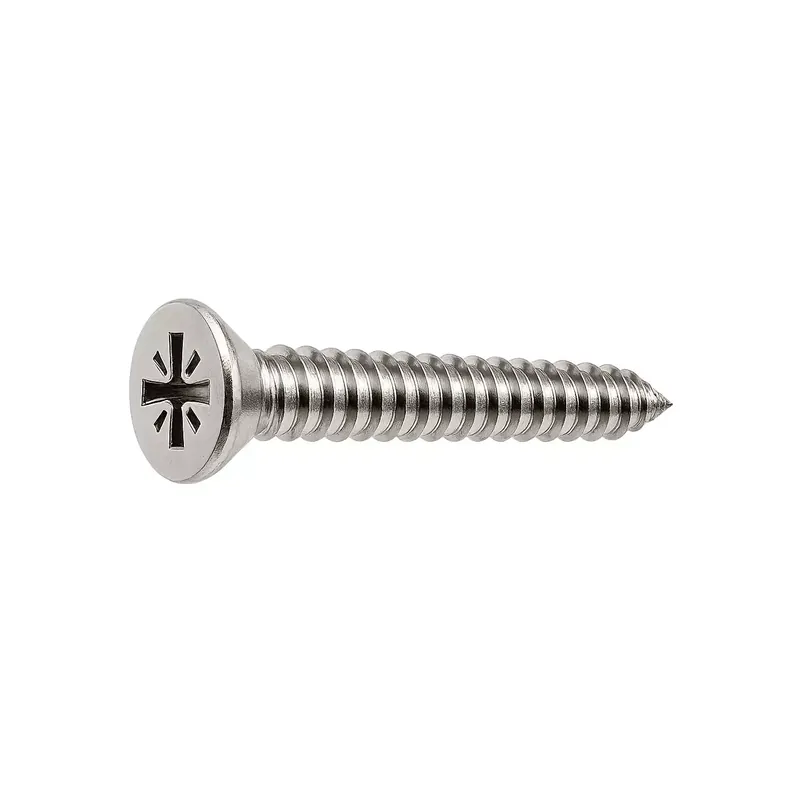 Vis à tôle - Tête fraisée empreinte Pozidrive - DIN 7982 - M 4,8 x 38 - Inox A2 Jusqu'à Épuisement Des Stocks