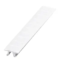 Prix Réduit Barrette de 10 repères à clipser 6mm - imprimés horizontalem. - 41 à 50 - blanc - NSYTRAB650