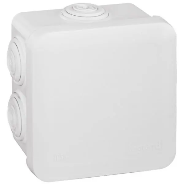 Boîte de dérivation carrée Plexo dimensions 80x80x45mm - blanc RAL9010 - LEGRAND Satisfait Ou Remboursé