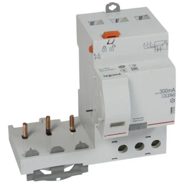 Haute Qualité Bloc différentiel adaptable à vis DX³ pour disjoncteur 1 module par pôle - 3P 400V~ - 63A - typeF 300mA - LEGRAND