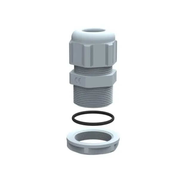 Vente Directe Presse-étoupe plastique IP68 filetage ISO12 gris RAL7001 - LEG098000