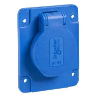 Expédition Rapide Pratika - Socle prise schuko enc 65x85 fix lat blue ip54 220v 2pt - PKS62B