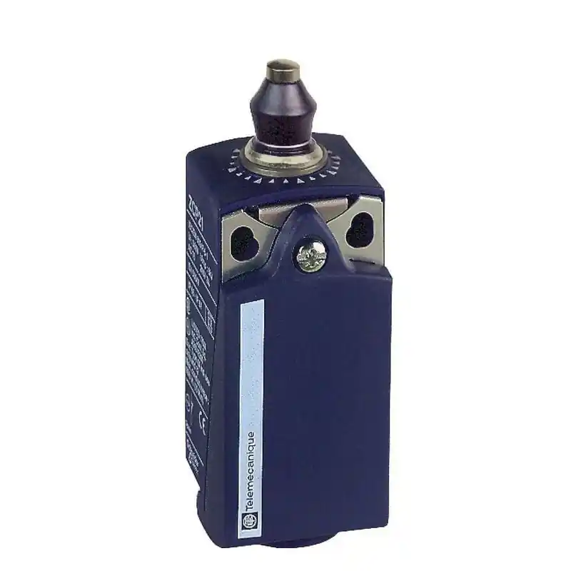 Authentique Interrupteur de position XCKP - poussoir métal soufflet nitrile 1NO+1NC action brusque M16 - XCKP2111P16