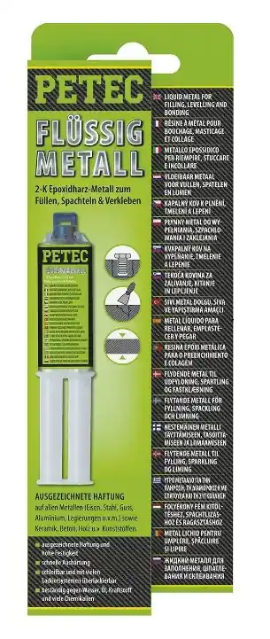 EPOXY MÉTAL LIQUIDE 2-COMPOSANTS 25 ML PETEC Promotion Saisonnière