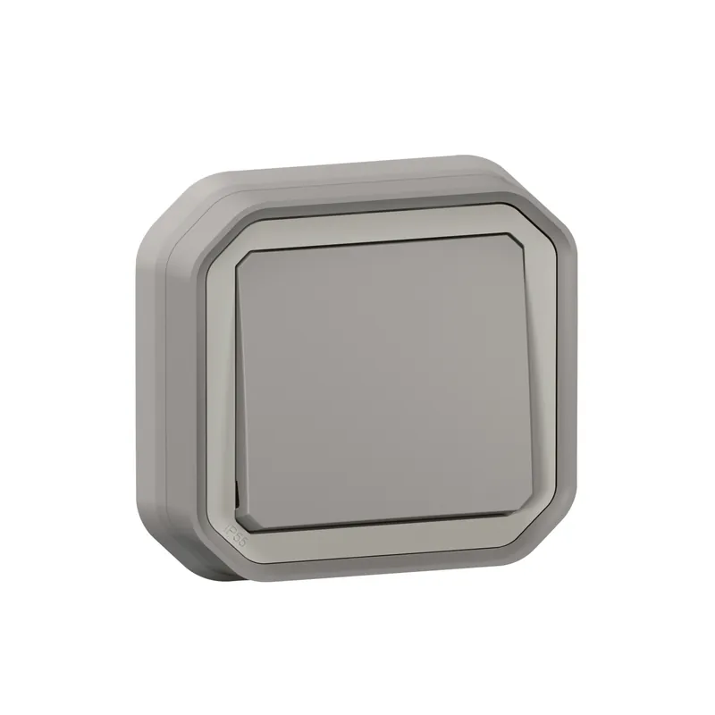 Prix Promo Legrand - Plexo L - Interrupteur ou va-et-Vient - Encastré - Encastré - Gris - Ref. 069811L