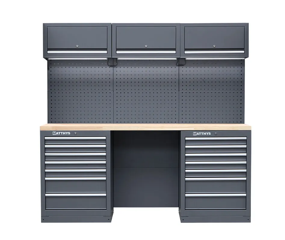 Prix Cassé HEAVY DUTY MOBILIER D‘ATELIER AVEC PLAN DE TRAVAIL EN RUBBERWOOD MODULE-06 - SERIE LEMANS