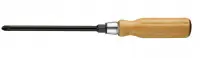 Tournevis PZ2 à manche bois avec écrou 6x125mm longueur totale 240mm - FACOM - ATHH.D2 Commander Vite