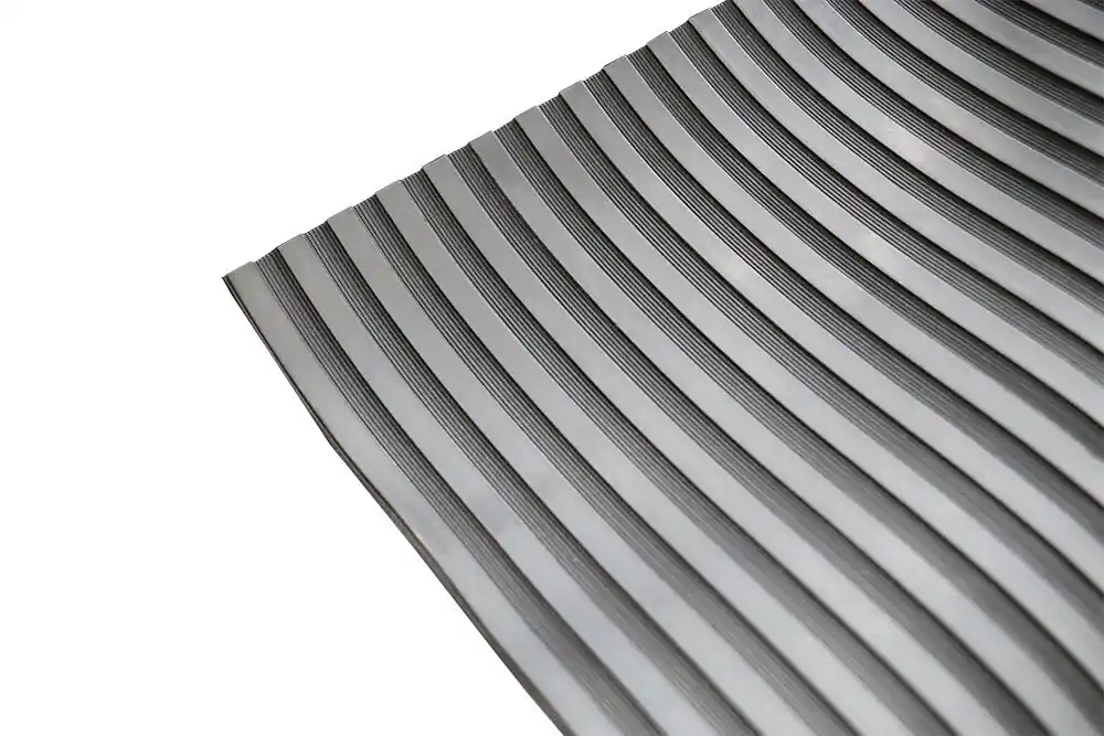 TAPIS EN CAOUTCHOUC LARGEUR 120 CM MOTIF À RAYURES - AU MÈTRE Retour Gratuit