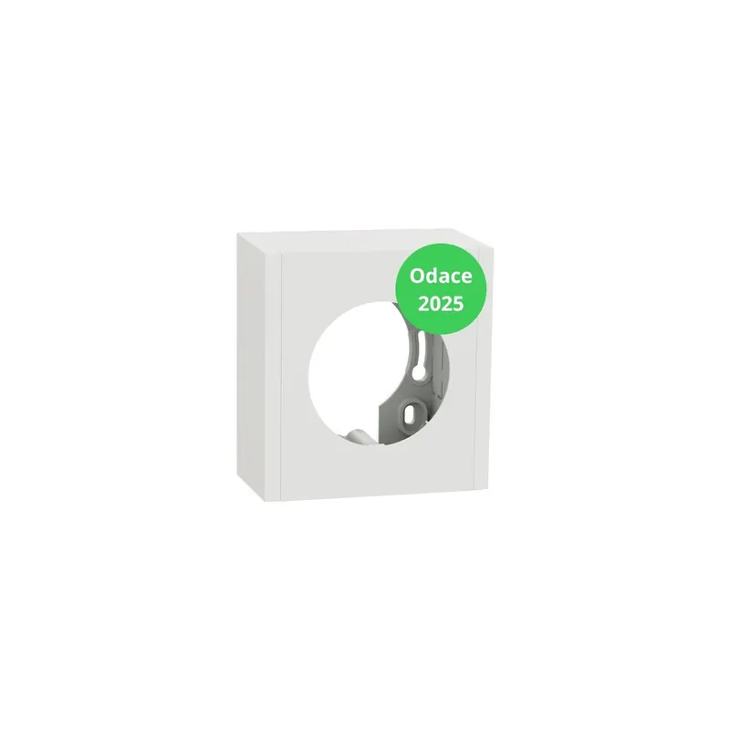 Schneider - Odace 2025 - Boîte pour montage en saillie - 1 poste - Blanc craie - Réf S920762 Petit Prix