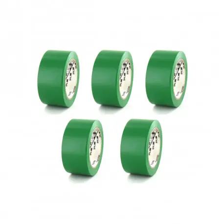 Lot de 5 rubans adhésifs vinyle 3M - Vert - 50mm - 764V-50 Prix Choc