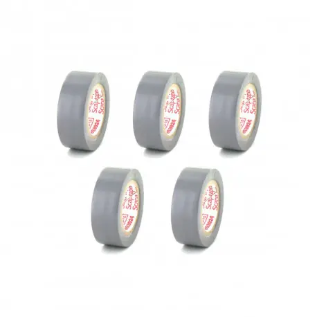 Remise Lot de 5 rubans adhésifs électriques SCAPA - PVC - 19mm - 2702-19-gris