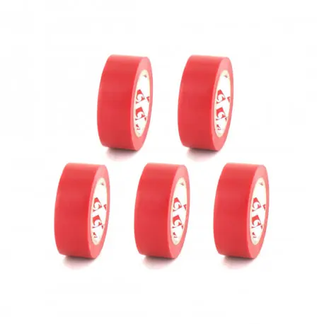Achetez Aujourd'hui Lot de 5 rubans adhésifs électriques SCAPA - PVC - Rouge - 15mm - 2702R-15