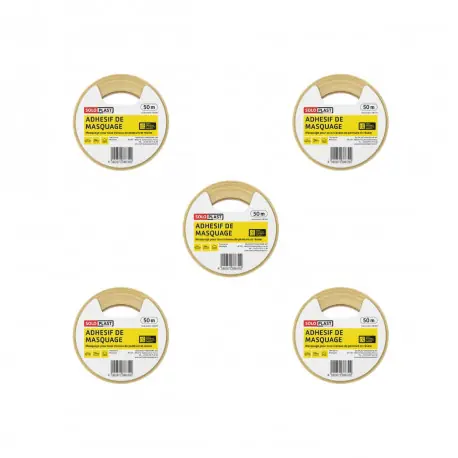 Adhésif de masquage Soloplast 25mm x 50m x 5 Top Vente