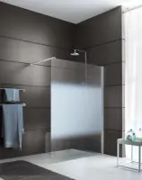 Paroi de douche Django fixe verre dégradé dépolie blanc 60 cm LEDA Paiement Sécurisé