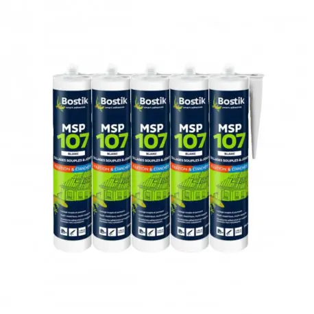 Commander Vite Lot de 5 mastics multi-usages colle et joint BOSTIK MSP 107 – blanc – 290ml