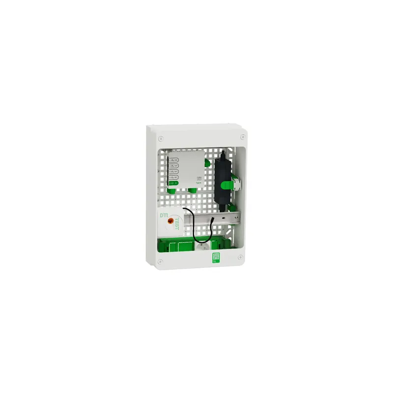 Schneider - Resi9 - Coffret VDI Box 13M2R - Switch 5ports PoE - 2 prises - grade 3TV 6xRJ45 cat6a - Réf R9H13402VDIXS Acheter Direct