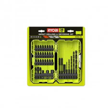 Coffret empilable impact RYOBI 38 accessoires perçage-vissage-boulonnage RAK38DSDI2 Livraison Express