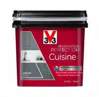 Bon Marché Peinture de Rénovation cuisine satiné ardoise 0.75 gs V33