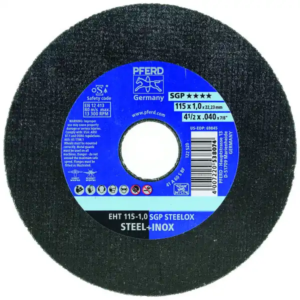Satisfait Ou Remboursé Disque de tronçonnage SGP STEELOX extra mince, ⌀ disque 115mm