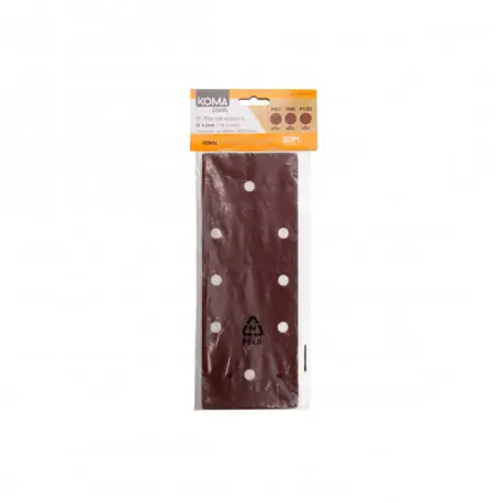 5 papiers de verre KOMA - pour ponceuse vibrante 08706 - 08733 Offre Exclusive