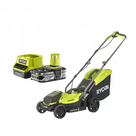 Retour Gratuit Pack RYOBI Tondeuse poussée 18V One+ OLM1833B - 1 Batterie 2.5Ah - 1 Chargeur rapide RC18120-125
