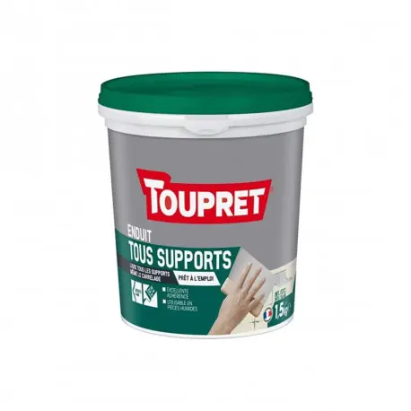 Jusqu&rsquo;à Épuisement Des Stocks Enduit Multi-supports TOUPRET – 3 en 1 – 1,5Kg – BCUNIP1.5