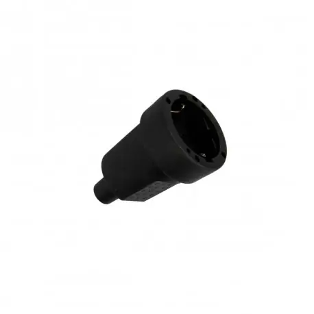 Produit De Marque Prise étanche EDM - caoutchouc noir - 16A - IP44 - R42103