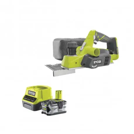 Pack RYOBI rabot 18V One+ 82mm R18PL-0 - 1 batterie 4.0Ah - 1 chargeur rapide 2.0Ah RC18120-140 Solde