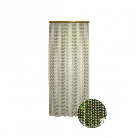 Rideau portière Wood brown Prestige CONFORTEX pour porte - 90 x 200 cm - marron beige Prix Promo