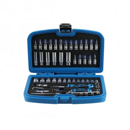 Prix Bas Coffret de douilles et accessoires BGS TECHNIC - 6,3 mm - 53 pcs - 2148