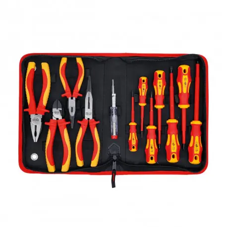 Expédition Rapide Jeu de pinces et tournevis VDE pour électricien BGS TECHNIC - 12 pcs - 7140