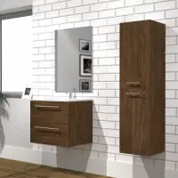 Offre Du Jour Meuble NEPTUNE Héritage Chêne 60 cm - Miroir Slim