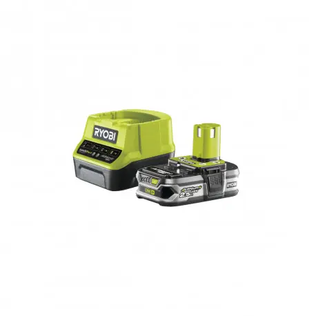Pack batterie Lithium-ion RYOBI 18V One+ 2.5 Ah et chargeur rapide 2,0 Ah - RC18120-125G Marque