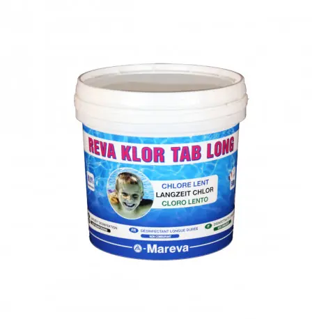 Satisfait Ou Remboursé Désinfectant longue durée Reva-Klor tab long 2 MAREVA - 5kg en galets de 500 g - 100180U