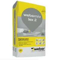 Jusqu'à Épuisement Des Stocks Ragréage Weber Niv Lex 2 gris ciment 25 kg WEBER