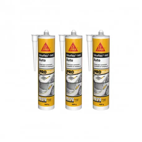 Seulement Aujourd'hui Lot de 3 mastics colles Auto SIKA Sikaflex 149 - Blanc - 300 ml