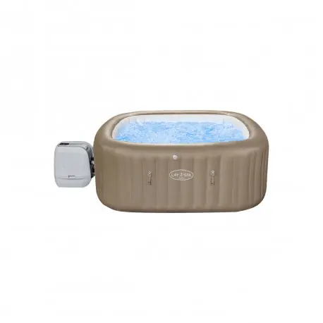 Dernière Chance Spa gonflable carré BESTWAY - 7 places - 201 x 201 x 80 cm - Lay-Z-Spa Palma Hydrojet Pro - 60057