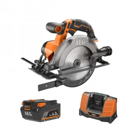 Commander Maintenant Pack AEG 18V - Scie circulaire 165mm - Batterie 4.0 Ah - Chargeur