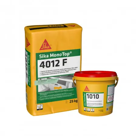 Quantité Limitée Pack Mortier et Réparation Ecologique SIKA - SikaMonoTop 1010 3,2kg - SikaMonotop 4012F 25kg