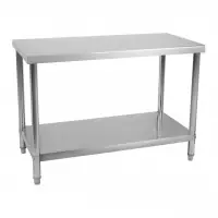 Petit Prix Table de travail cuisine professionnelle acier inox 100 x 60 cm 90 kg 14_0003673